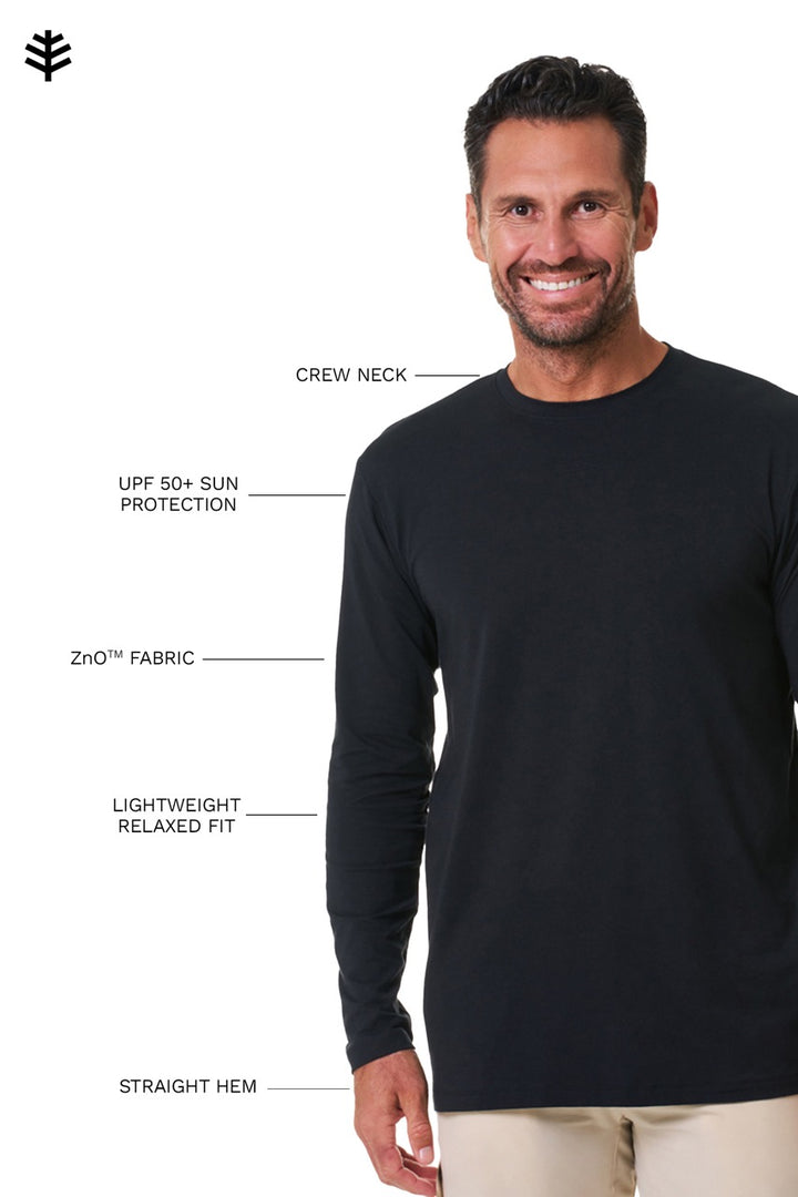 Men's Long Sleeve T-Shirt | Black position-8