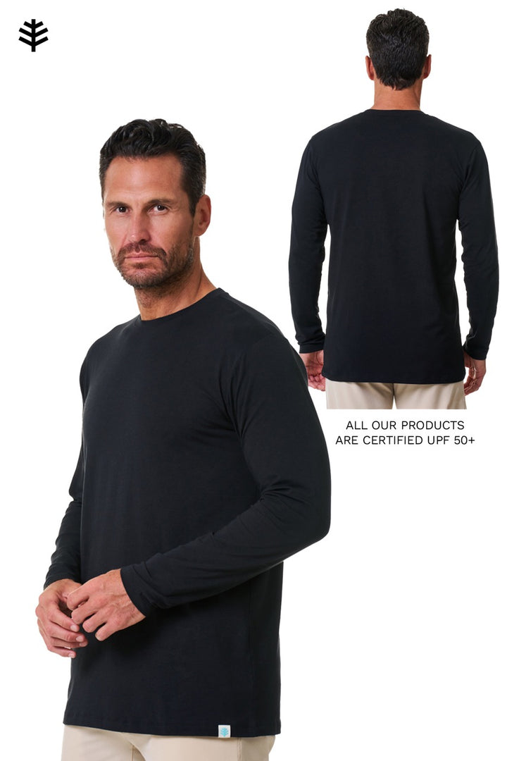 Men's Long Sleeve T-Shirt | Black position-9