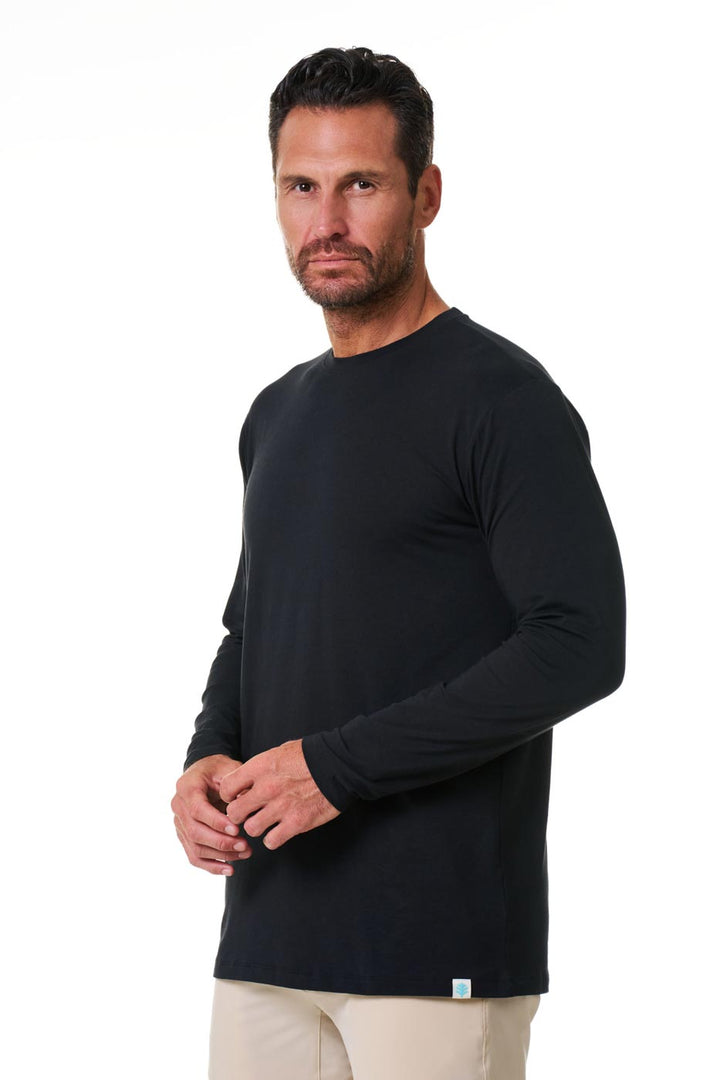 Men's Long Sleeve T-Shirt | Black position-4