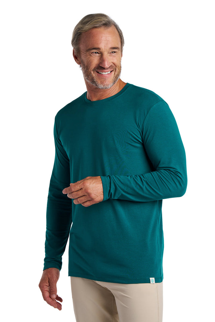 Men's Long Sleeve T-Shirt  | Transformative Teal position-4