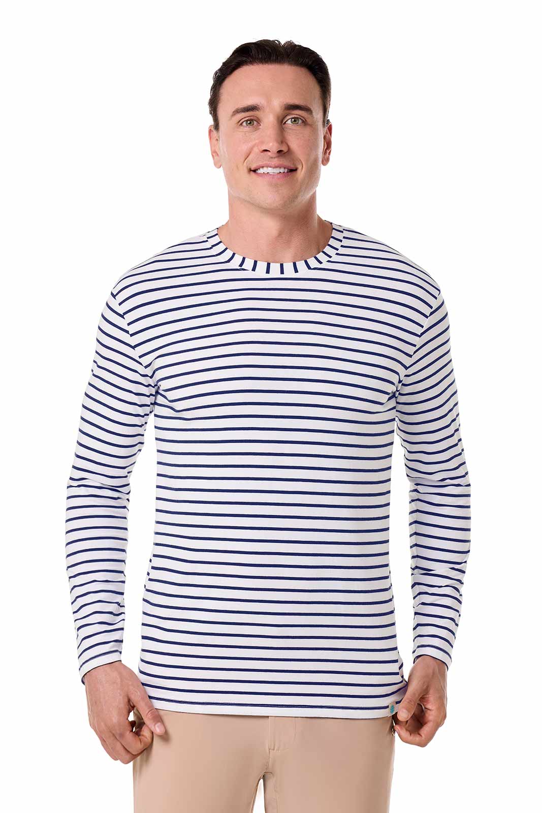 Color_White/Navy Stripe