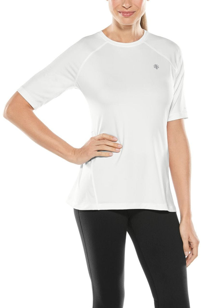 Women's Fitness Short Sleeve T-Shirt | White position-
