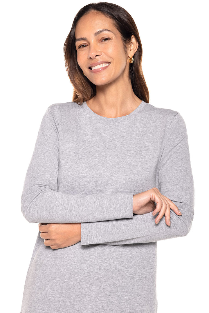 Women's Long Sleeve T-Shirt | Grey Heather position-6