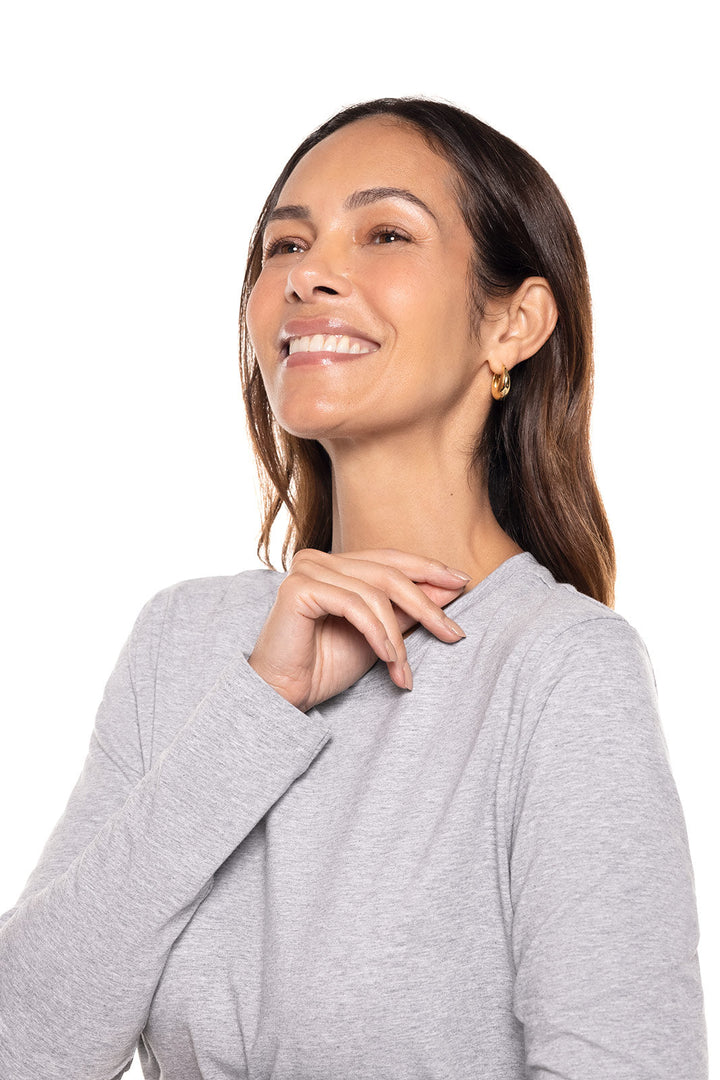 Women's Long Sleeve T-Shirt | Grey Heather position-7