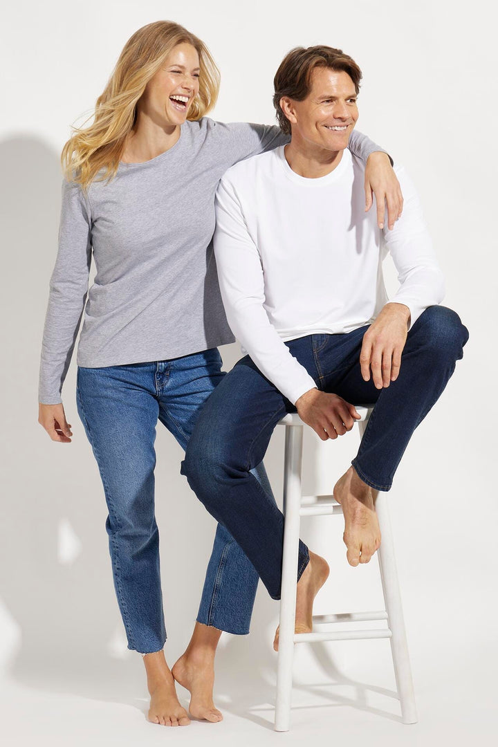 Women's Long Sleeve T-Shirt | Grey Heather position-3