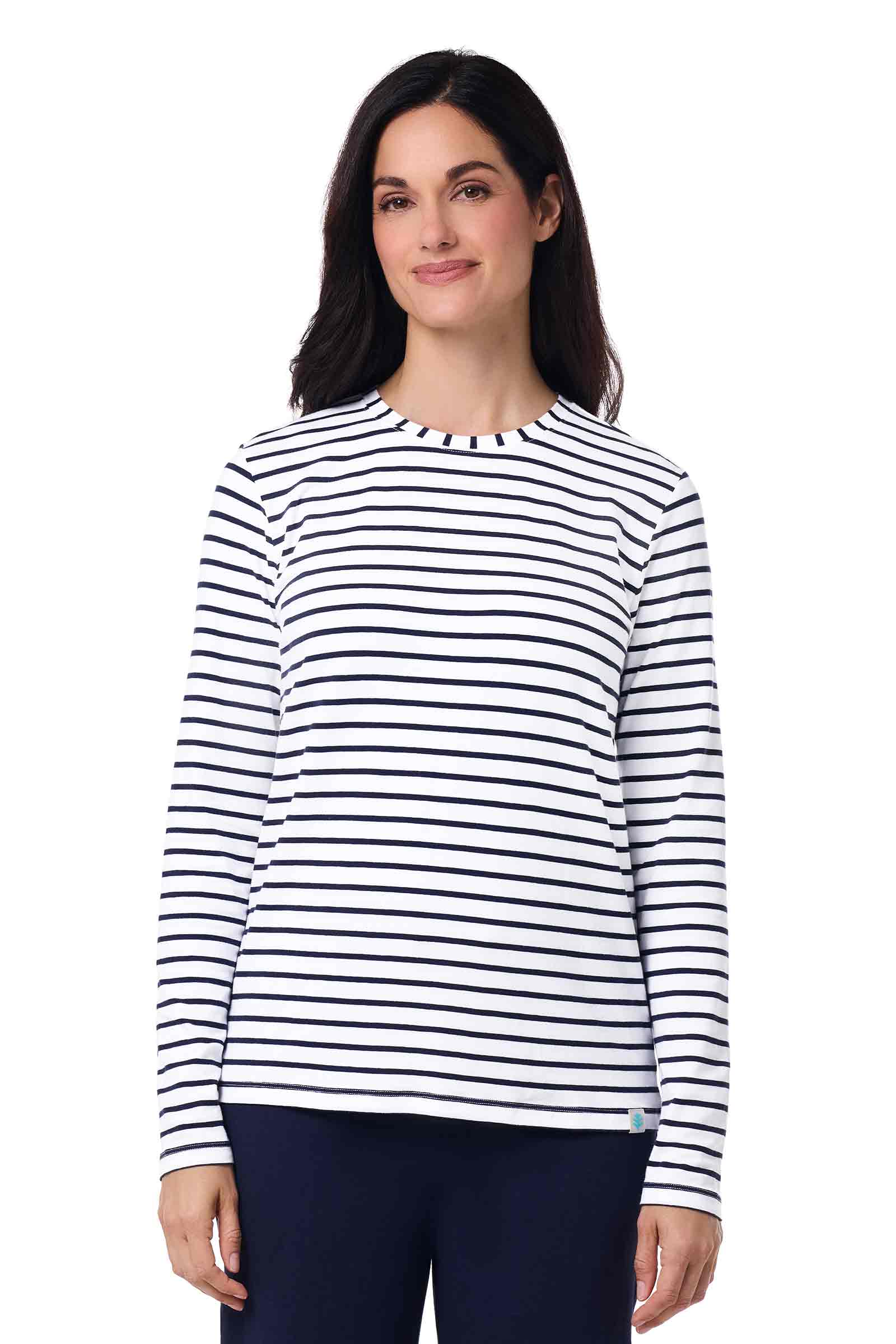 Color_White/Navy Stripe