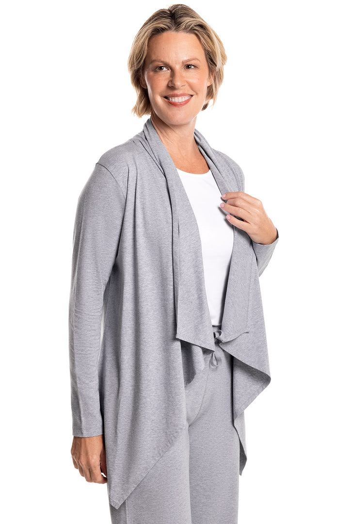 Women's Long Sleeve Sun Wrap | Grey Heather position-3