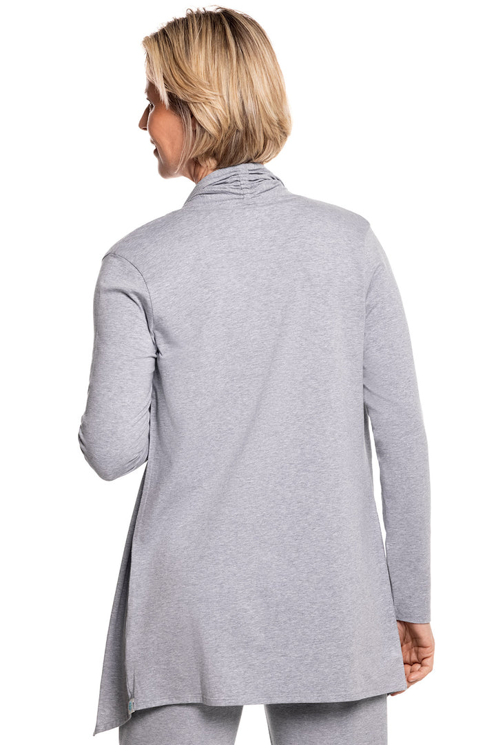 Women's Long Sleeve Sun Wrap | Grey Heather position-2
