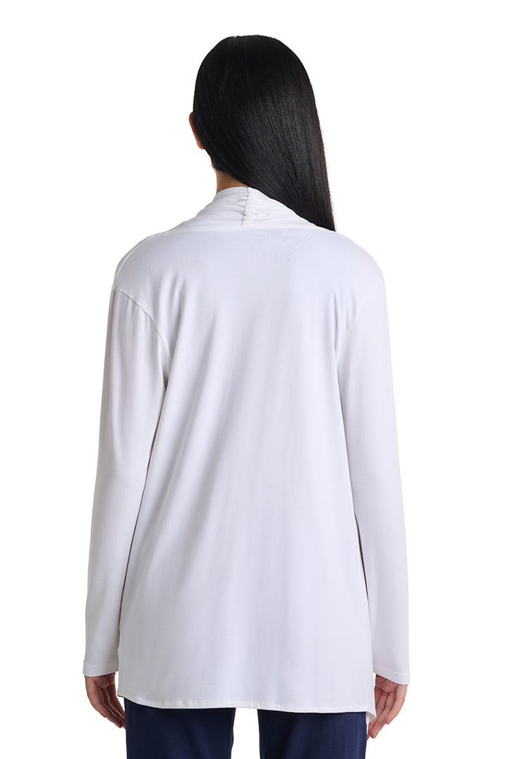 Women's Long Sleeve Sun Wrap | White position-5