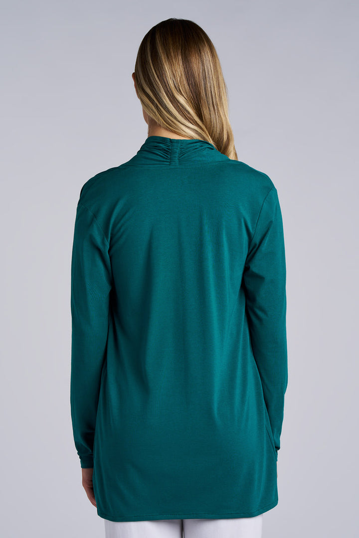 Women's Long Sleeve Sun Wrap | Transformative Teal position-2