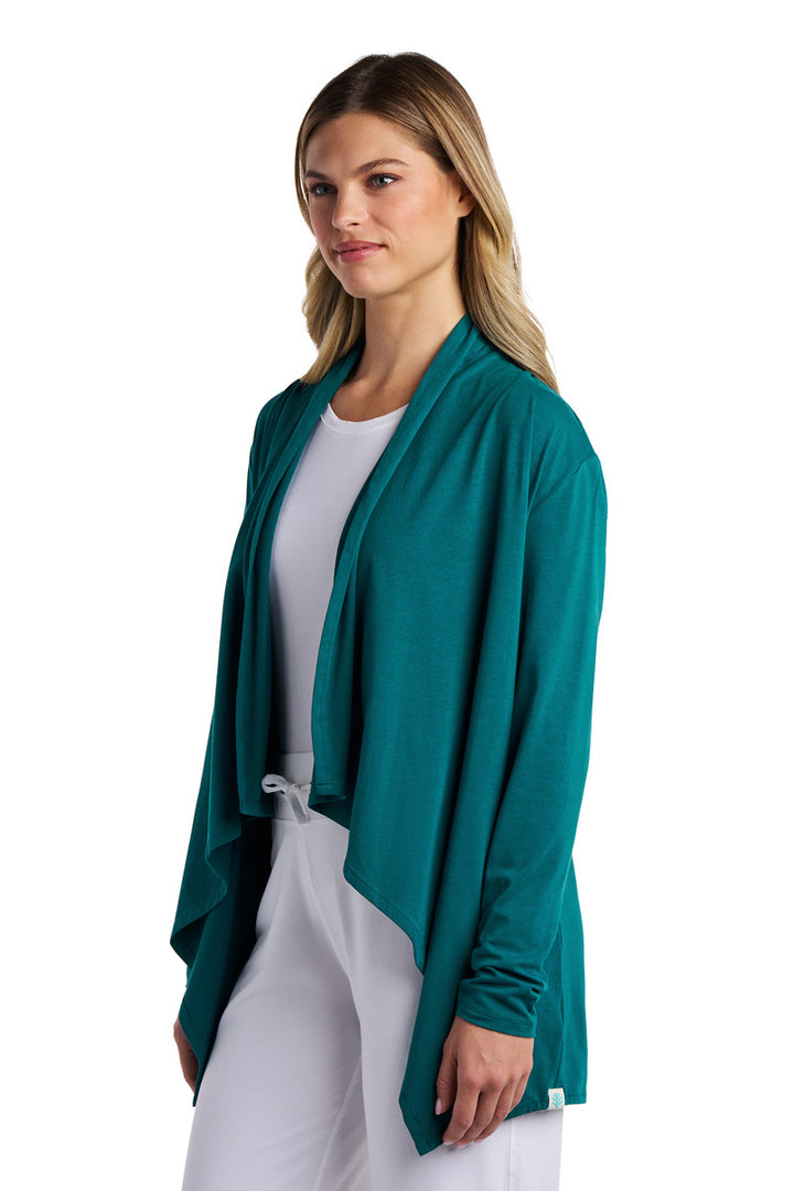 Women's Long Sleeve Sun Wrap | Transformative Teal position-4