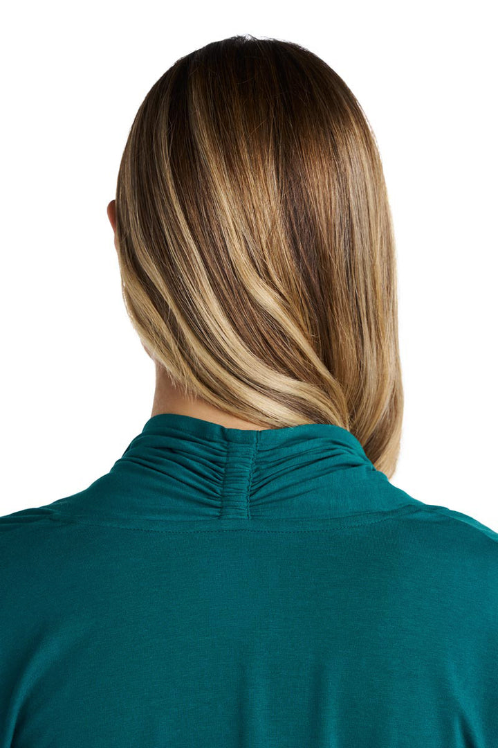 Women's Long Sleeve Sun Wrap | Transformative Teal position-6