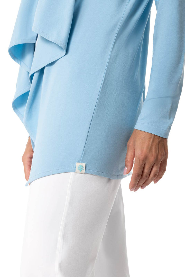 Women's Long Sleeve Sun Wrap | Arctic Blue position-5