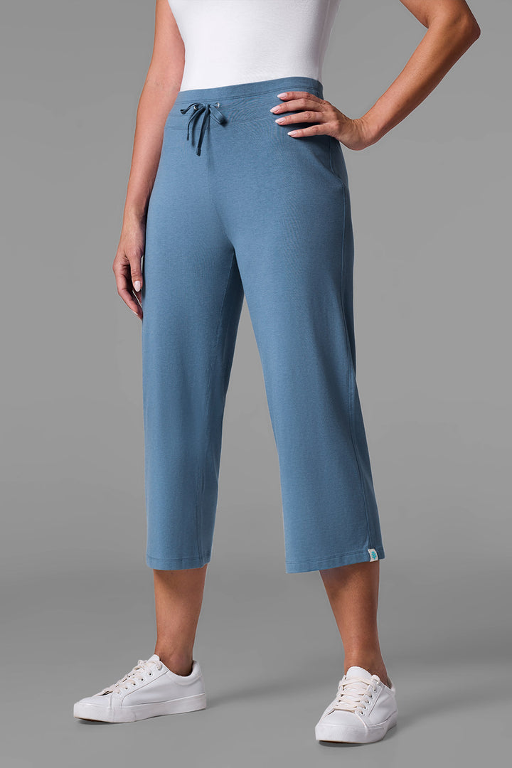 Beach Capris | Blue Dusk position-1