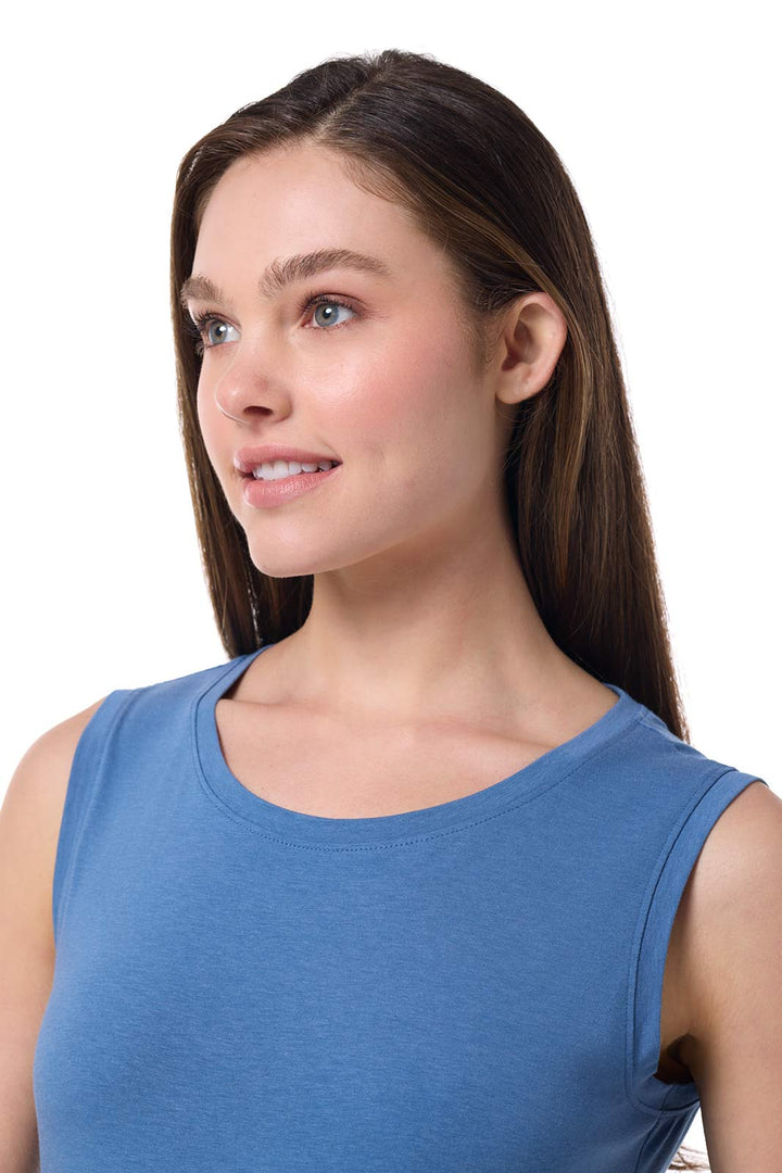 Women's Basic Tank | Blue Dusk position-6