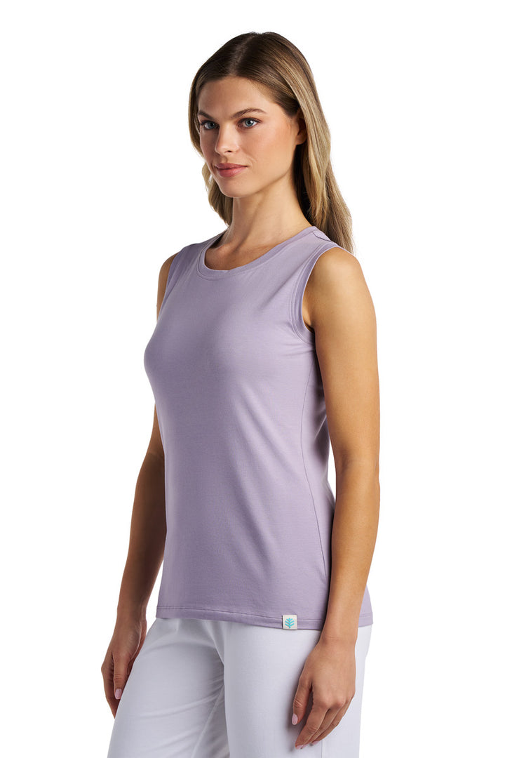 Women's Basic Tank  | Lavender Gray position-4