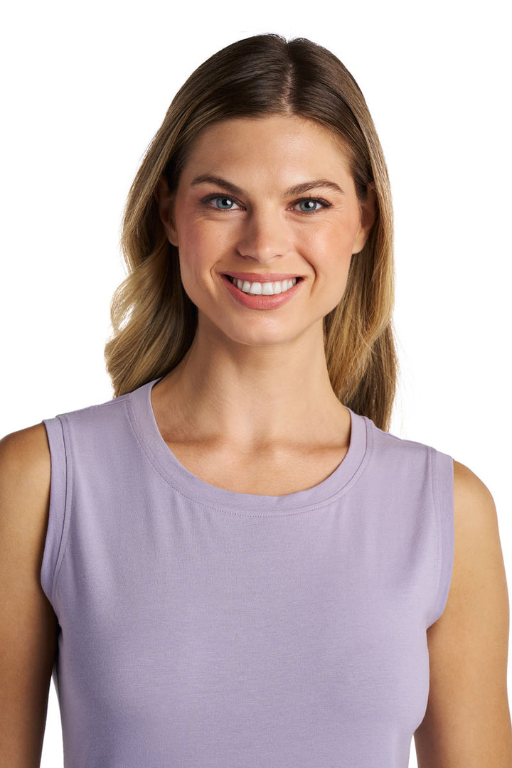 Women's Basic Tank  | Lavender Gray position-5