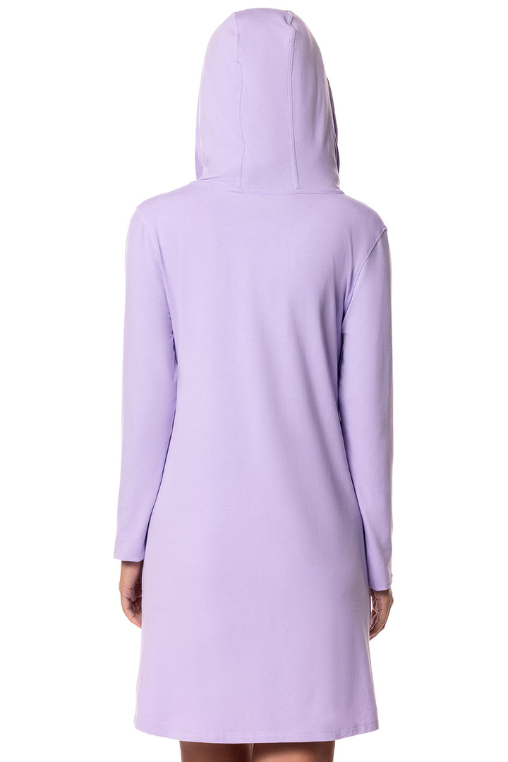 Hoodie Cover-Up Dress with Pockets | Lavendula position-4