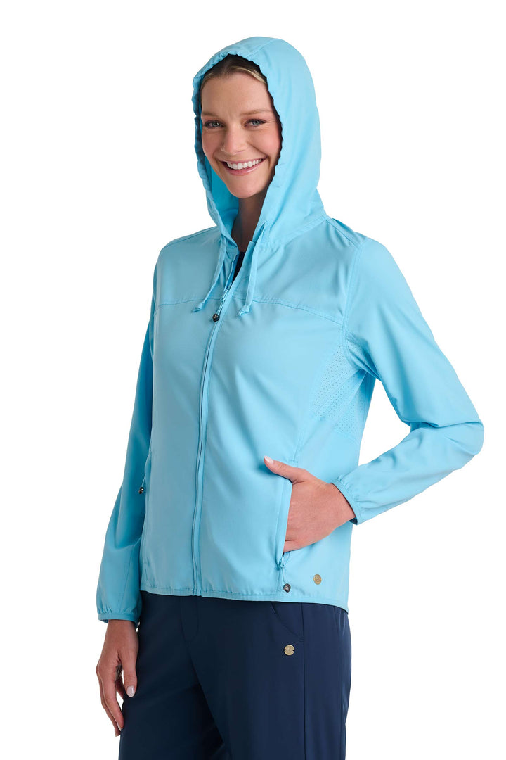 Women's Packable Jacket | Arctic Blue position-4