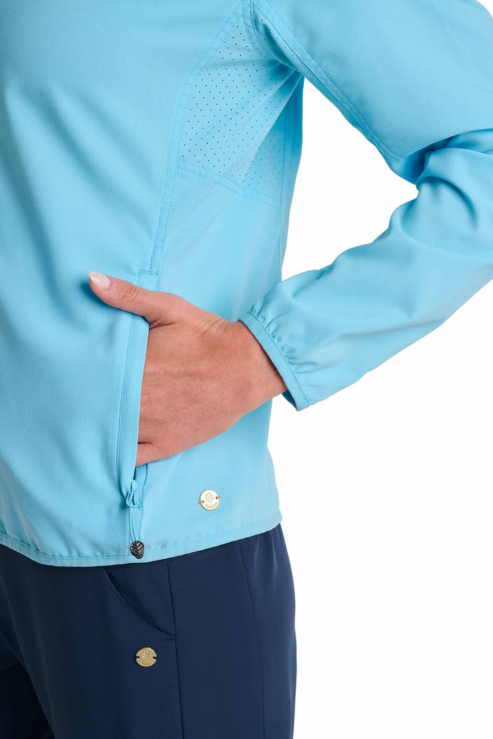 Women's Packable Jacket | Arctic Blue position-9