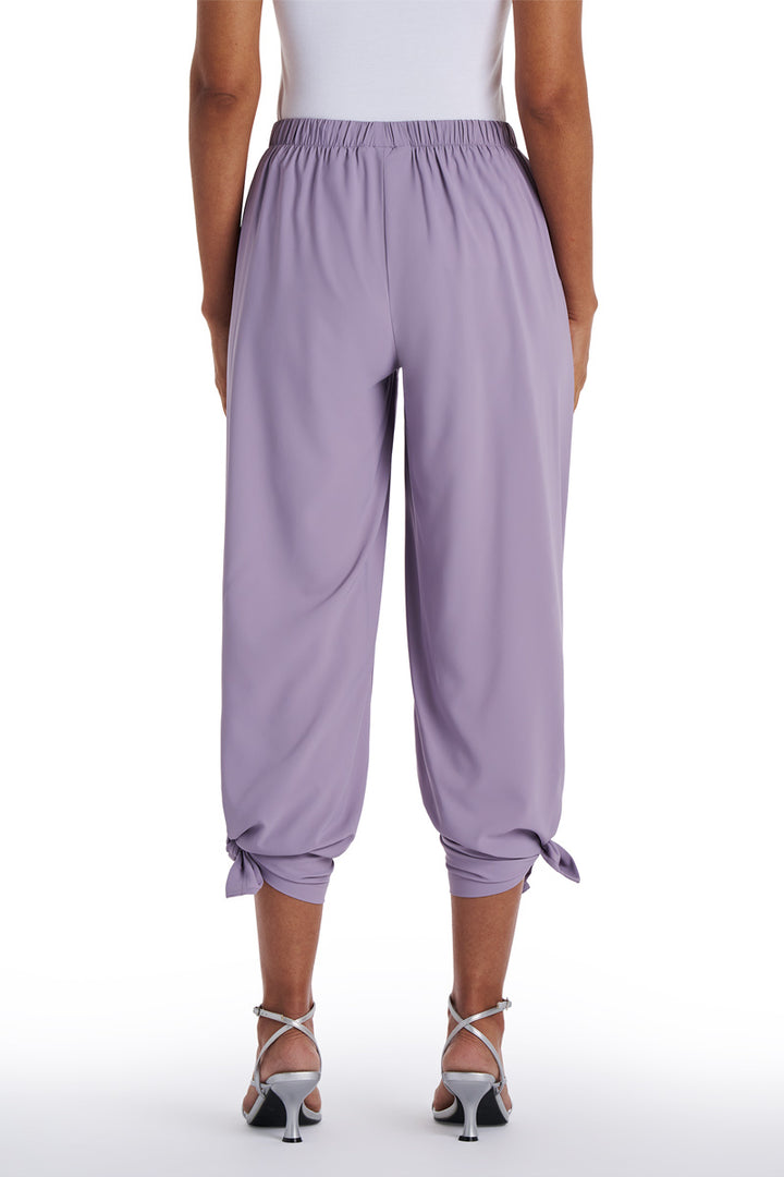 Women's Wide Leg Pants with Side Slits  | Lavender Gray position-12