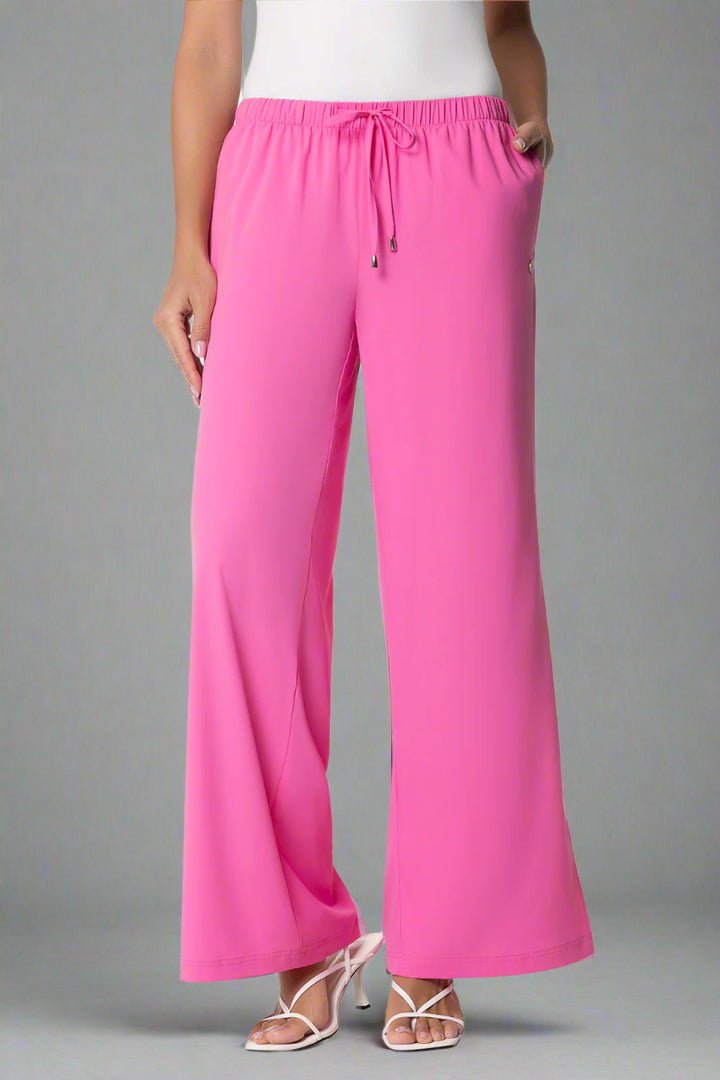 Women's Wide Leg Pants with Side Slits | Tulip Pink position-1