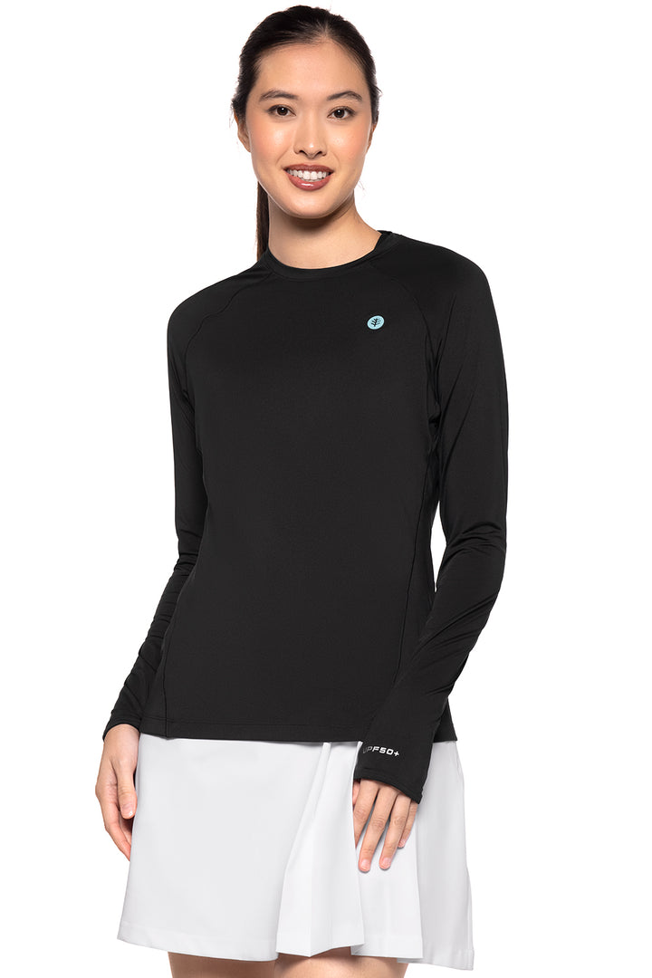 Women's Fitness Long Sleeve T-Shirt | Black position-1