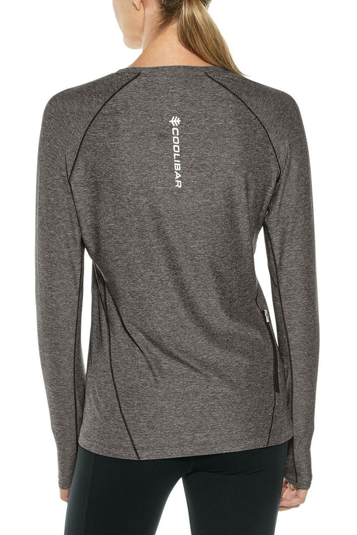 Women's Fitness Long Sleeve T-Shirt | Charcoal Heather position-5