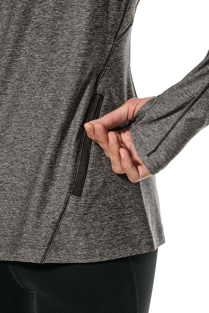 Women's Fitness Long Sleeve T-Shirt | Charcoal Heather position-4