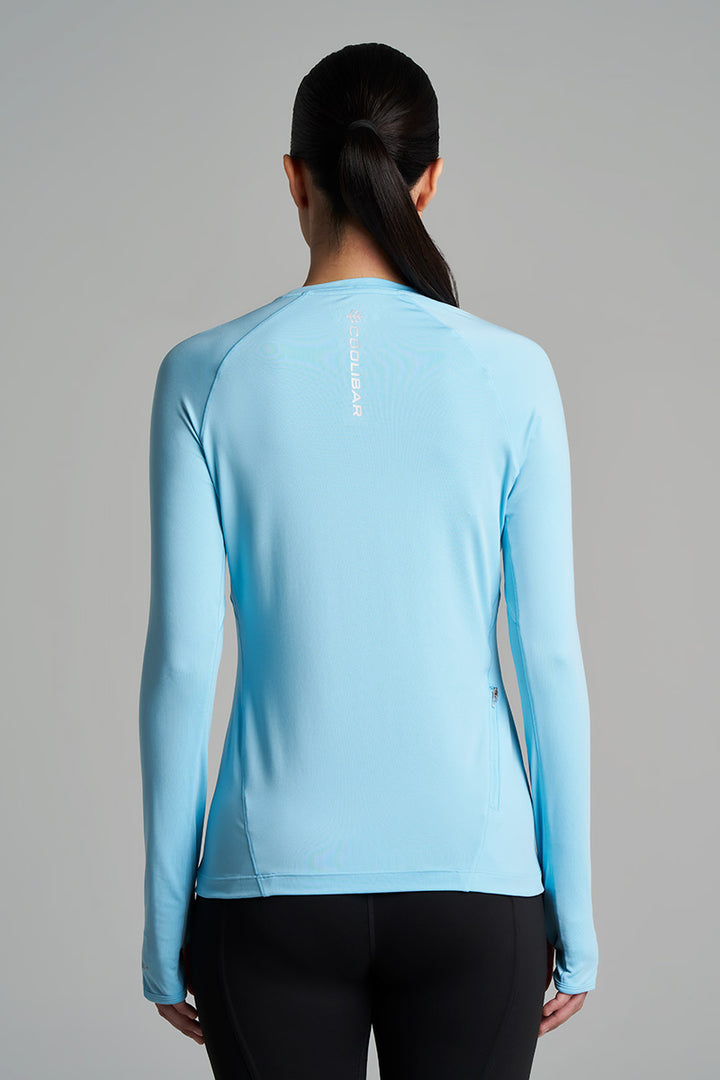 Women's Fitness Long Sleeve T-Shirt | Arctic Blue position-2
