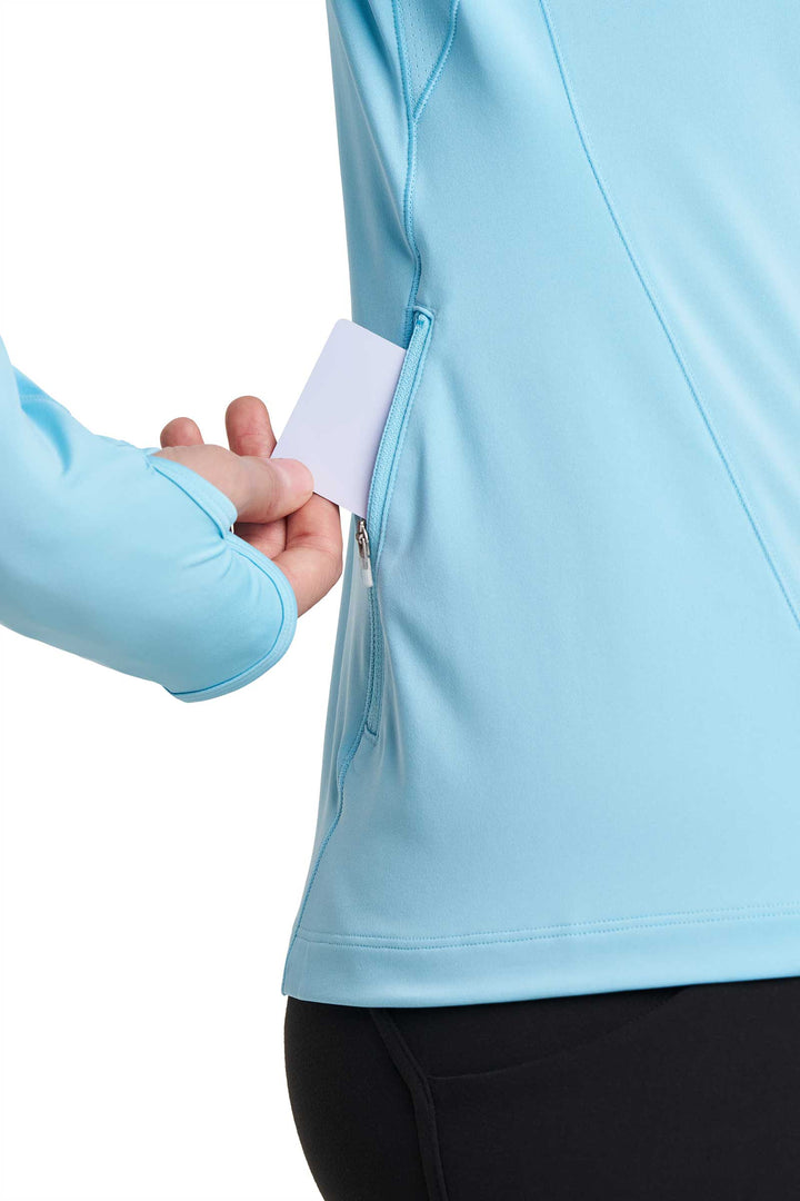 Women's Fitness Long Sleeve T-Shirt | Arctic Blue position-9