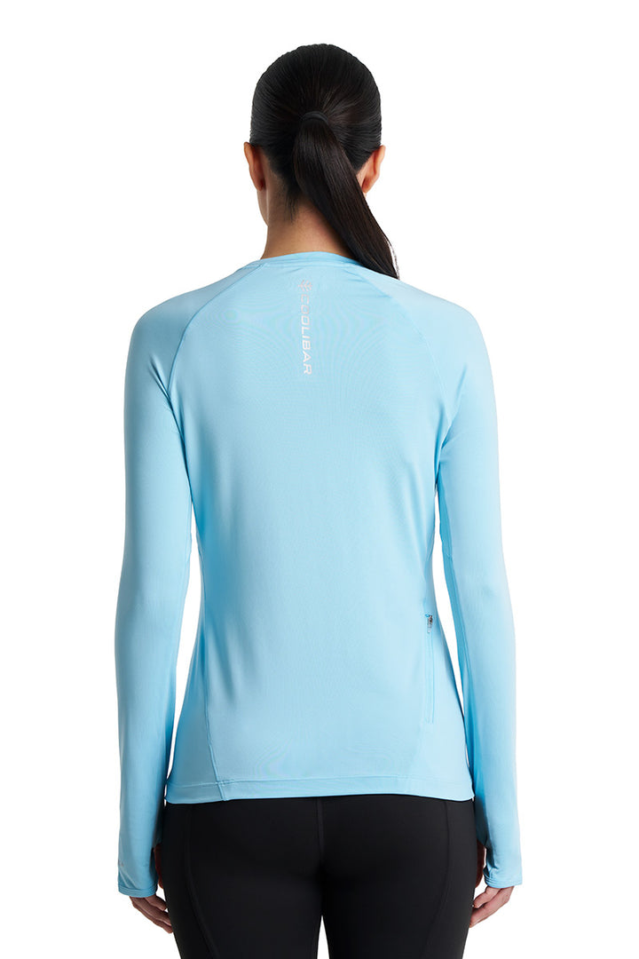 Women's Fitness Long Sleeve T-Shirt | Arctic Blue position-10
