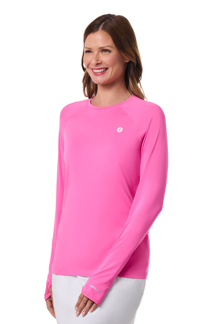 Women's Fitness Long Sleeve T-Shirt | Tulip Pink position-3