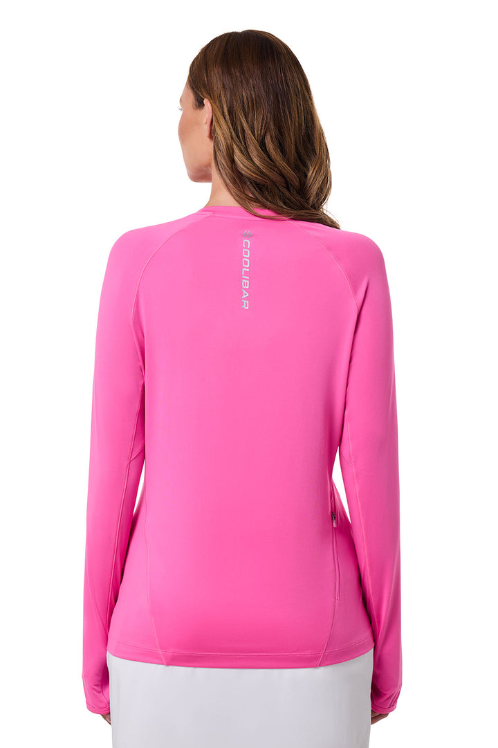 Women's Fitness Long Sleeve T-Shirt | Tulip Pink position-4