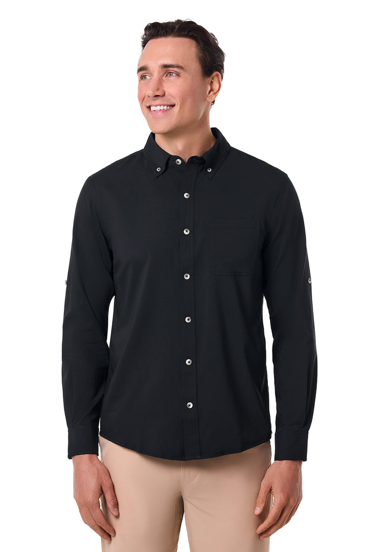 Men's Long Sleeve Shirt | Black position-2