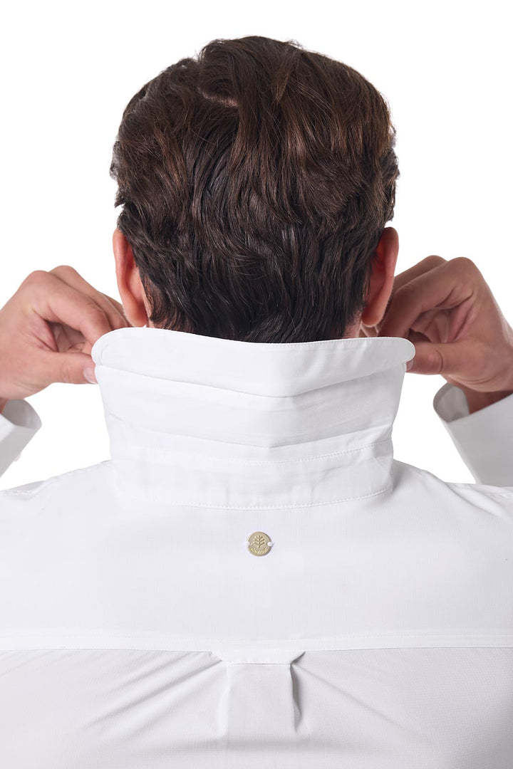 Men's Long Sleeve Shirt | White position-5