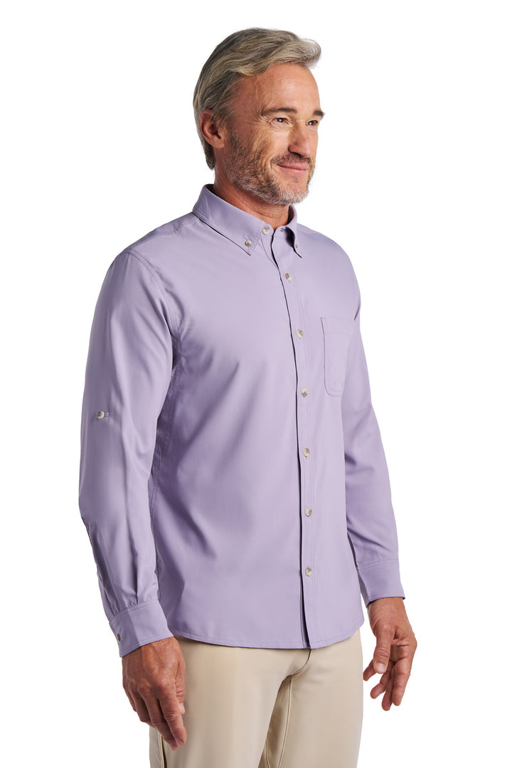 Men's Long Sleeve Shirt | Lavender Gray position-3