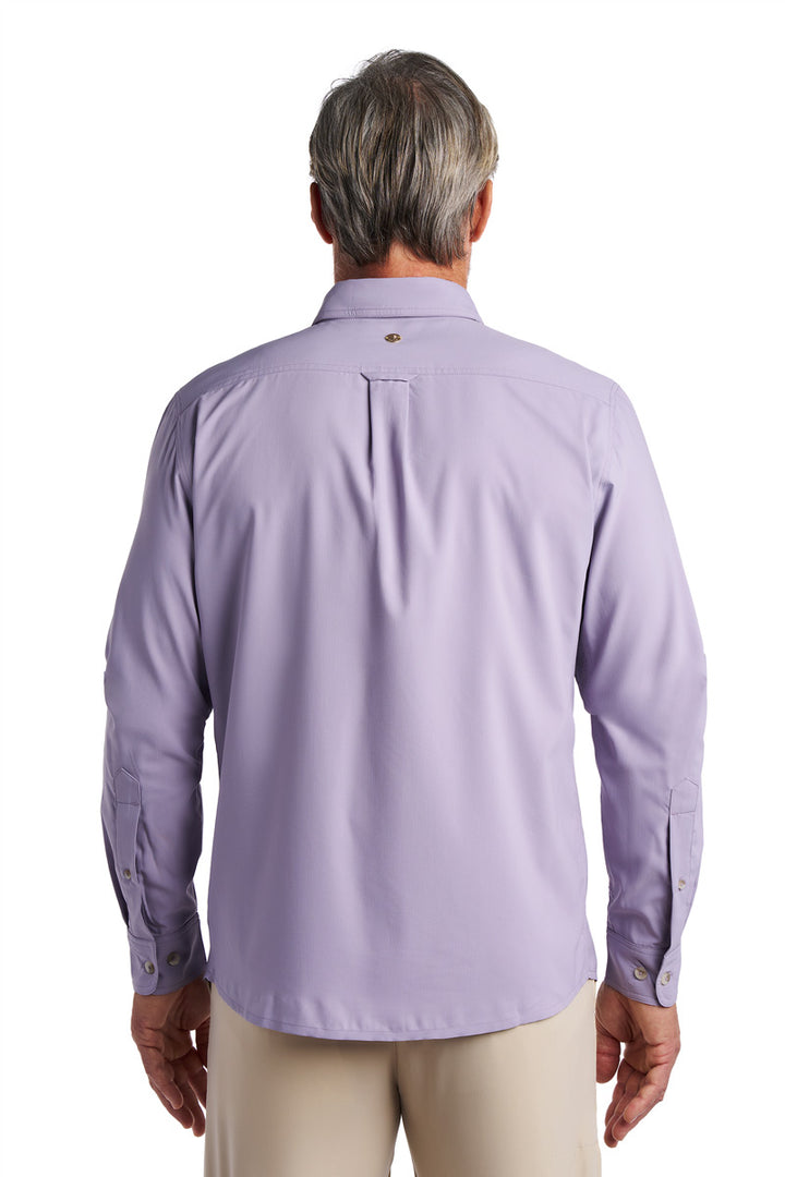 Men's Long Sleeve Shirt | Lavender Gray position-5