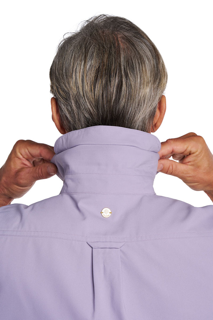 Men's Long Sleeve Shirt | Lavender Gray position-7