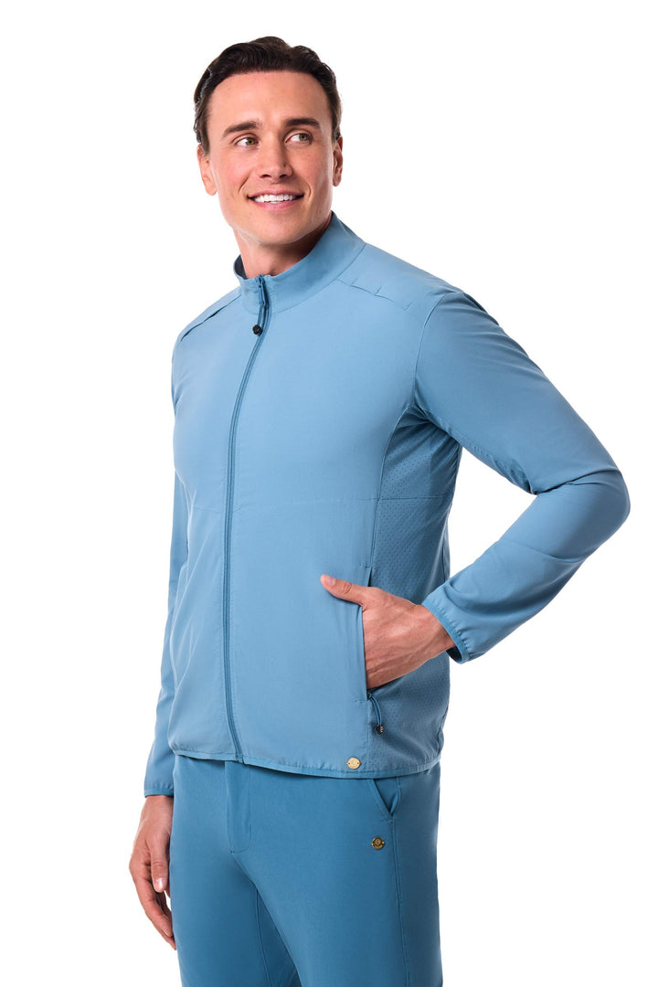 Men's Packable Jacket | Blue Dusk position-6