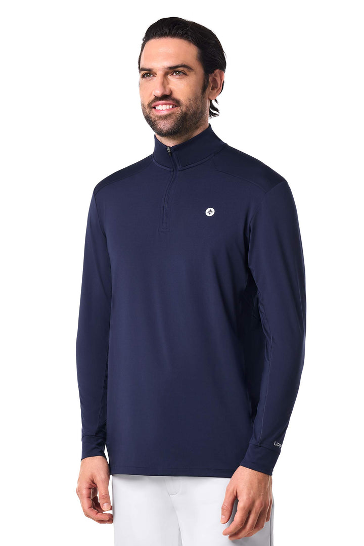 Men's Performance Pullover | Navy position-3