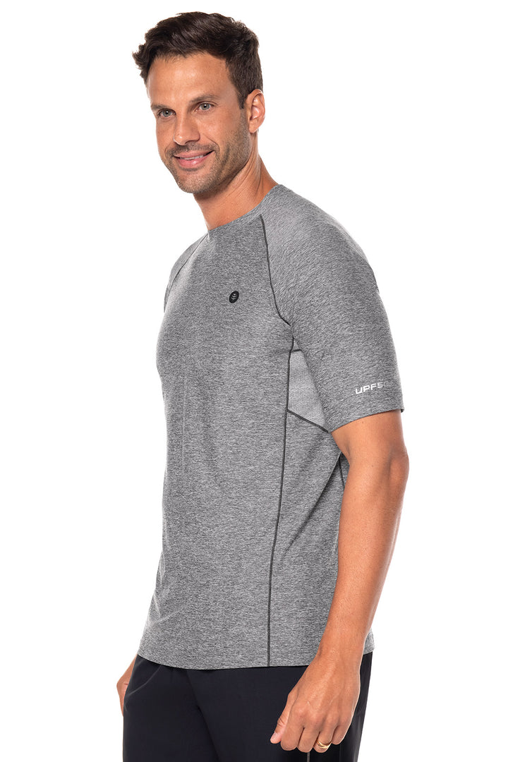 Men's Performance Short Sleeve Sun Shirt | Charcoal Heather position-3