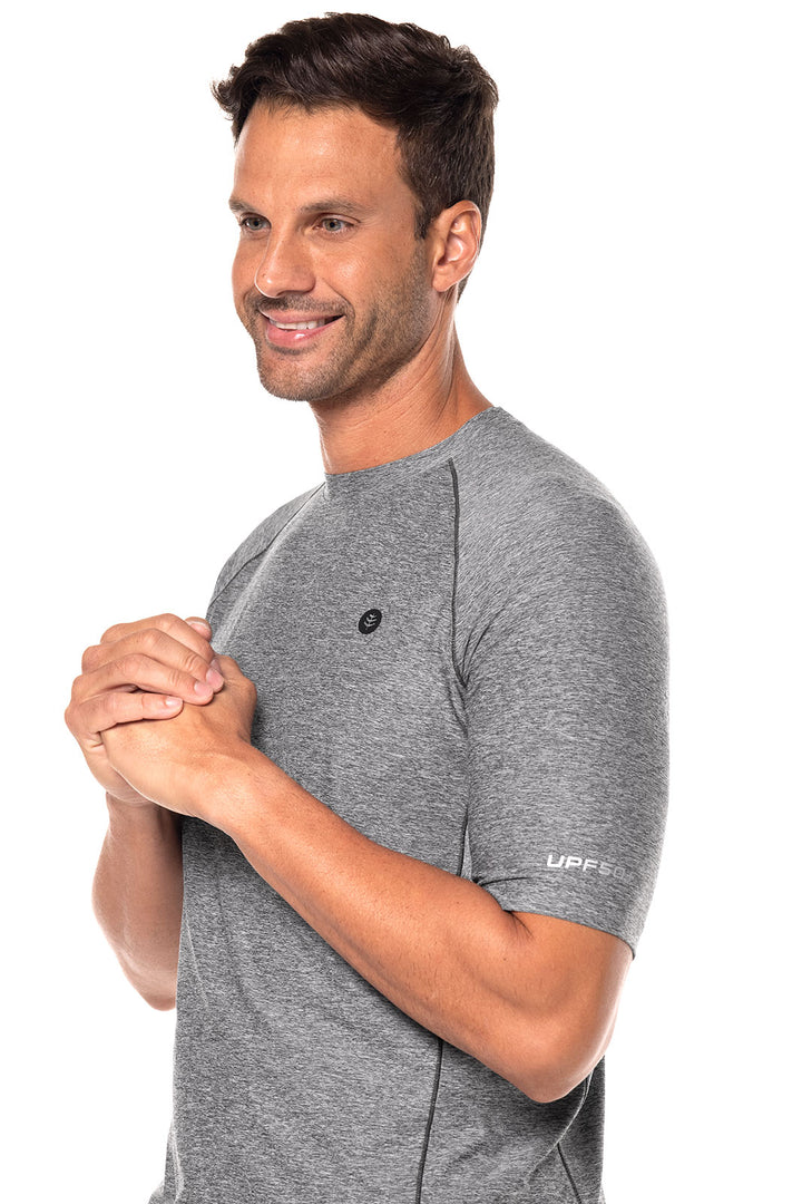 Men's Performance Short Sleeve Sun Shirt | Charcoal Heather position-5