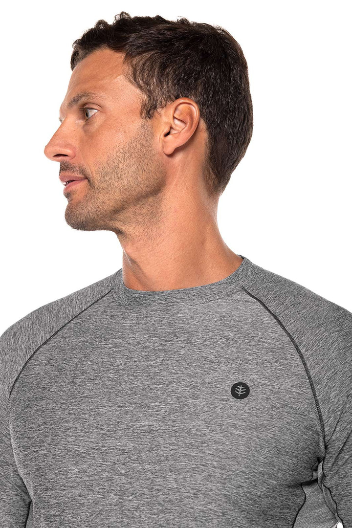 Men's Performance Short Sleeve Sun Shirt | Charcoal Heather position-6