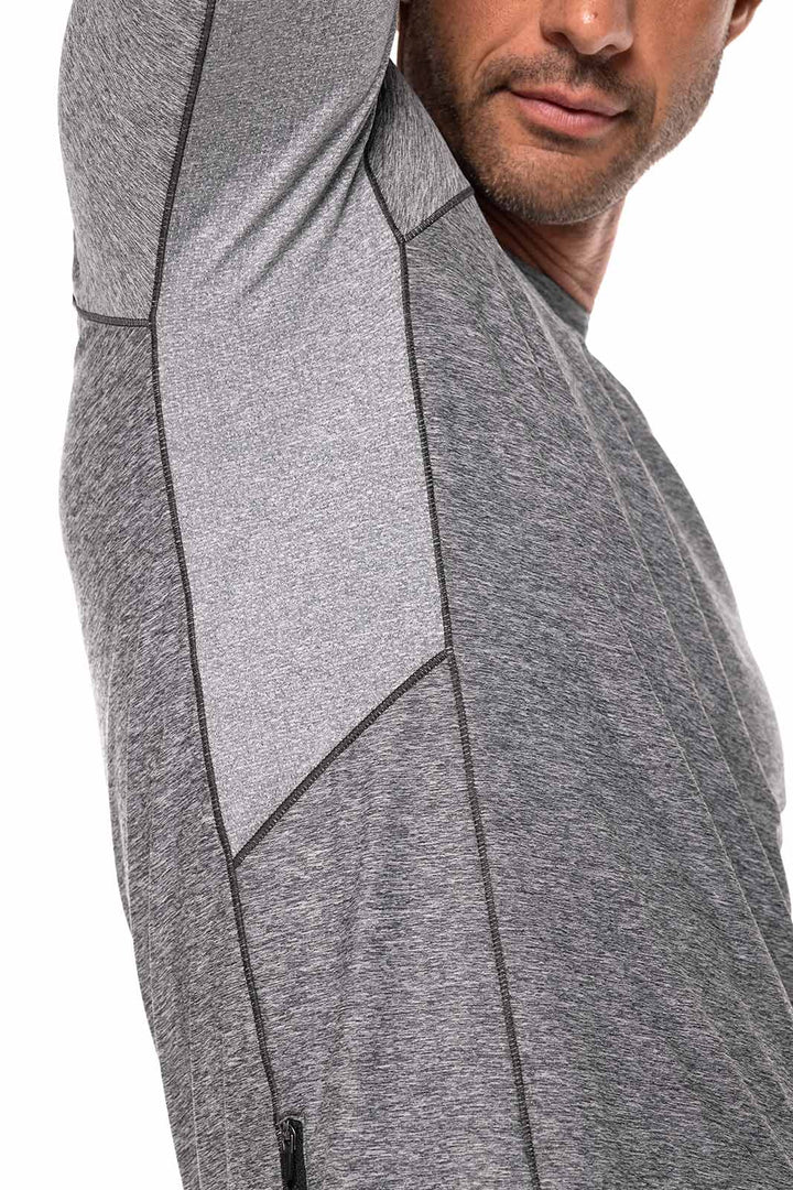 Men's Performance Short Sleeve Sun Shirt | Charcoal Heather position-7