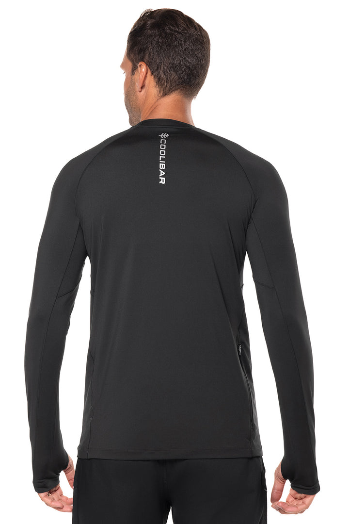 Men's Performance Long Sleeve Sun Shirt | Black position-2