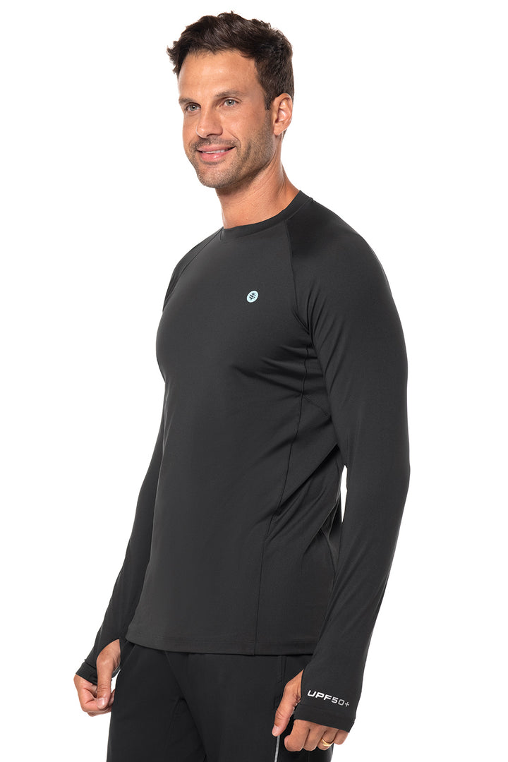 Men's Performance Long Sleeve Sun Shirt | Black position-7