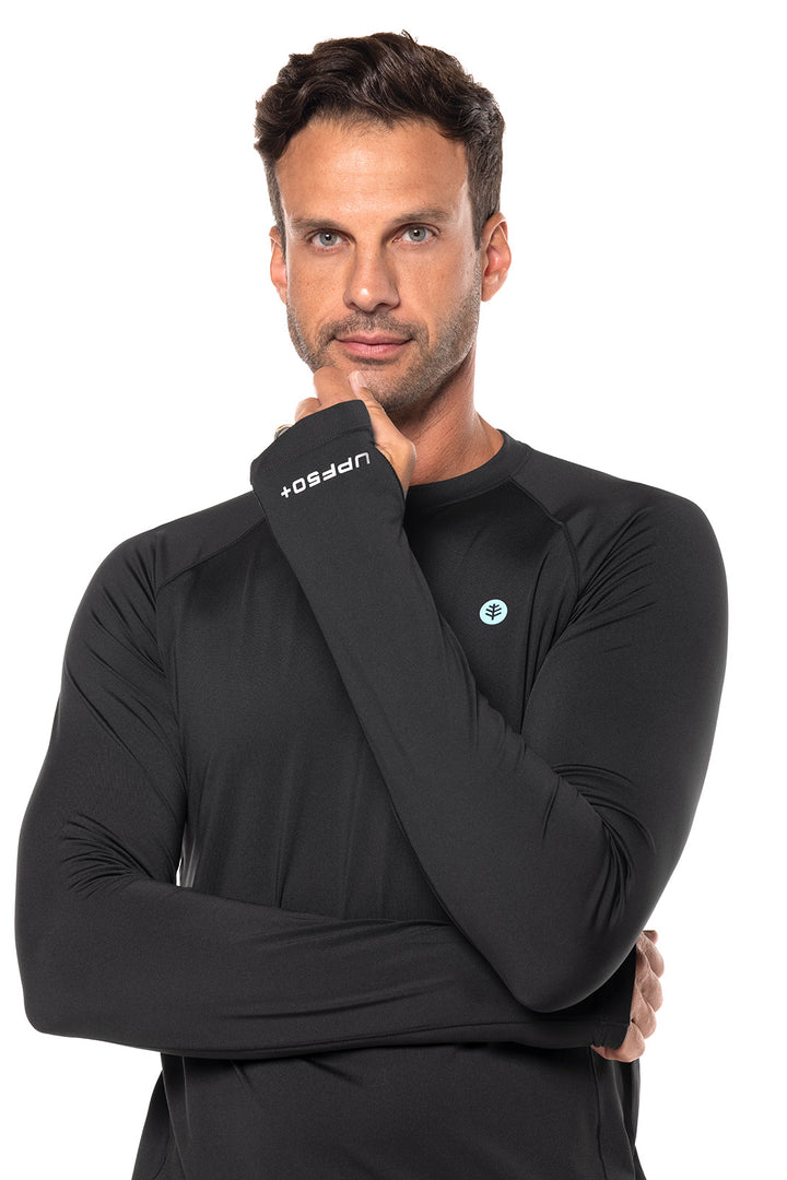Men's Performance Long Sleeve Sun Shirt | Black position-6