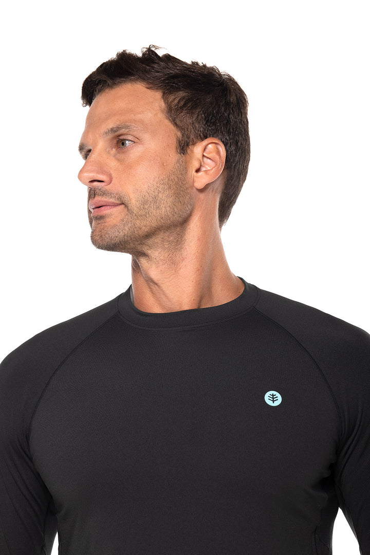 Men's Performance Long Sleeve Sun Shirt | Black position-5