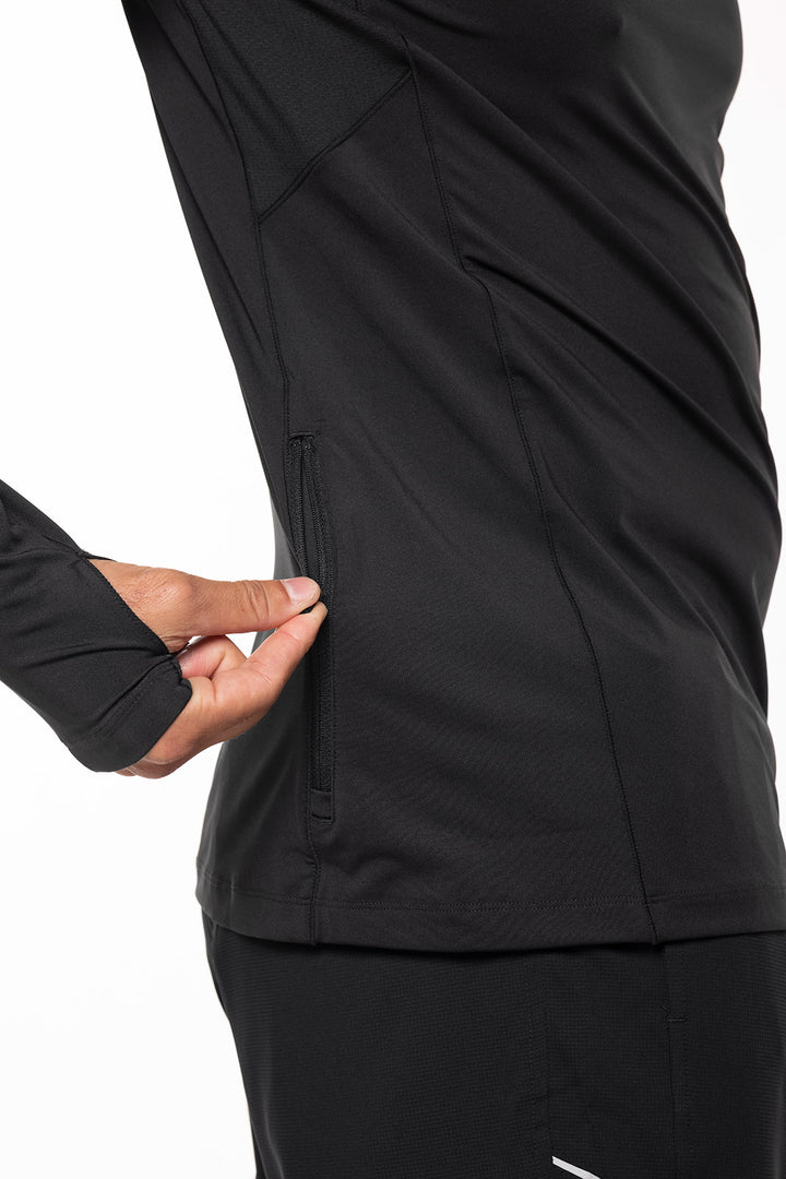Men's Performance Long Sleeve Sun Shirt | Black position-3